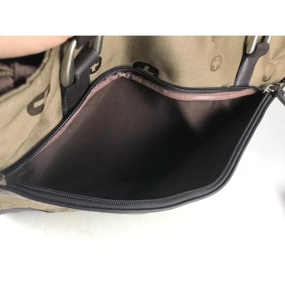 Swissgear Womens Brown/Beige Outer Zipper Pocket Double Handles Tote‎ Bag - Picture 8 of 9